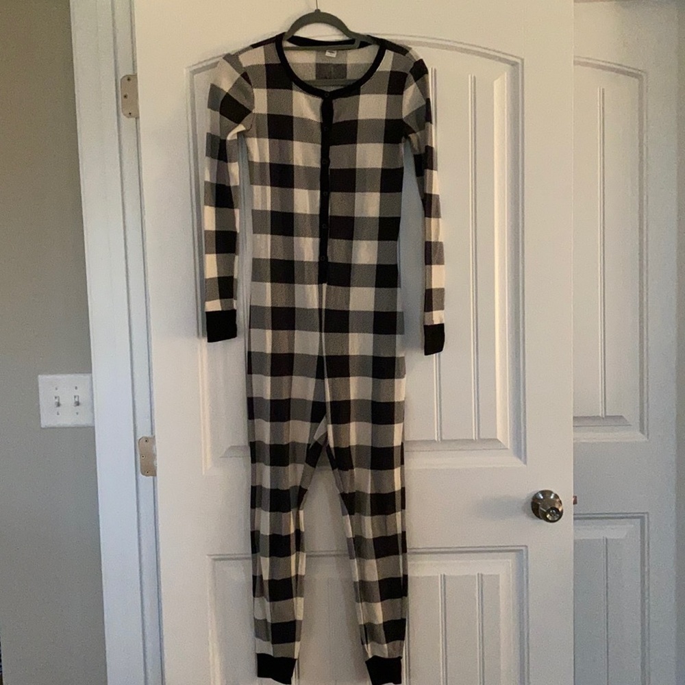New Old Navy Long John waffle knit sleepwear lounge ware